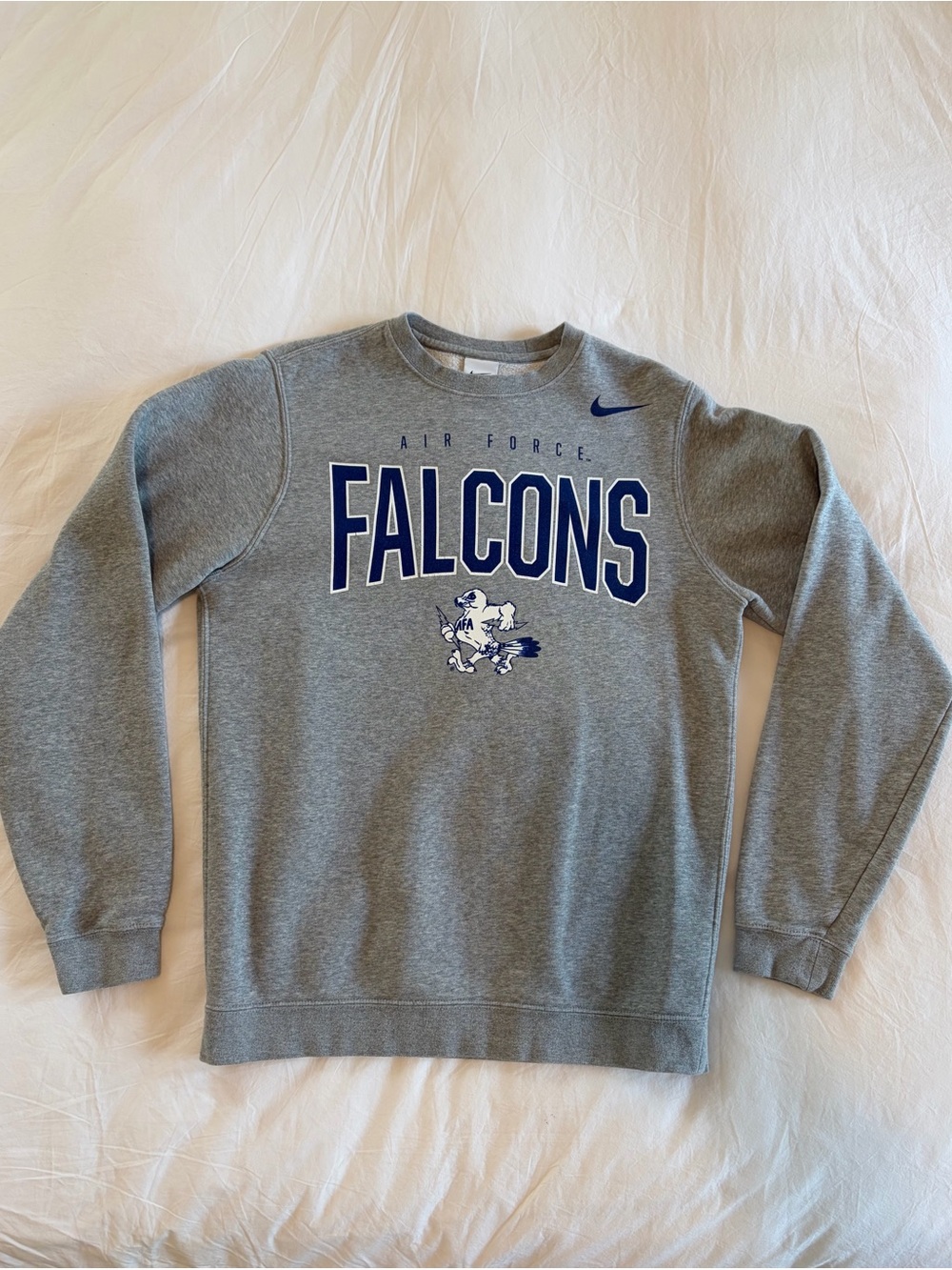 Nike Air Force Falcons Gray Crewneck Sweatshirt